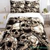 Skull Art HD Print Comfortable Duvet Quilt Cover Pillowcase Bedding Set Children Bedroom Decoration Home Textile