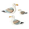 3Pcs/Set Wooden Sea Duck Wall Decoration Farmhouse Rustic Sea Bird Wall Art Sculpture Home Living Room Bathroom Wall Decorative Sign