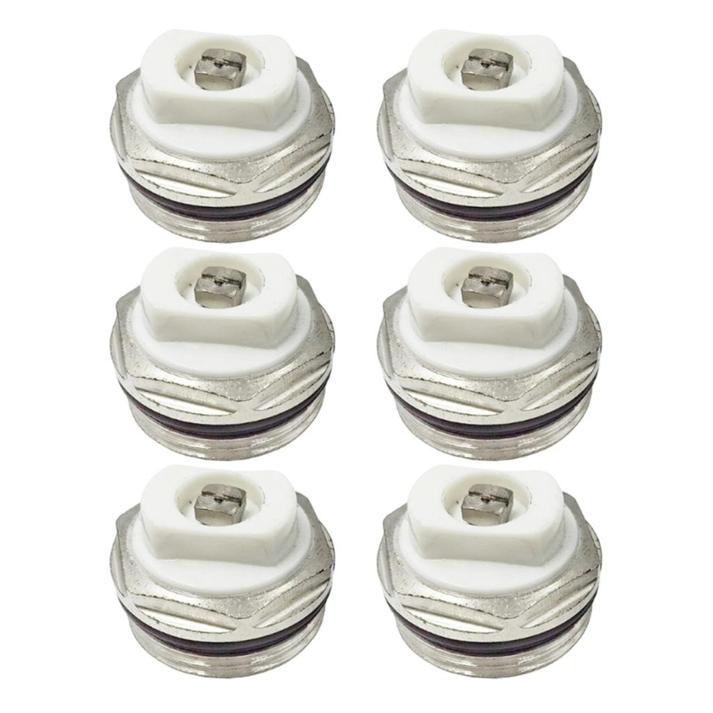 6Pcs Radiator Air Release Valves Self Sealing Radiator Bleed Valves 3/8Inch Air Vent Radiator Bleed Valve Easy to Use