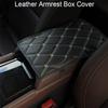 1pc Car Armrest Pad Cover Center Console Box Leather Cushion Armrests Pad Accessory