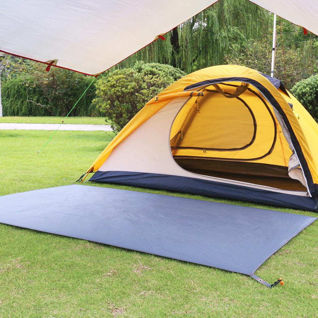 Outdoor Tent Mat Wear Resistant and Tie Resistant Floor Cloth Used As for Sun Canopy by Fixing the Mat Through Grommet