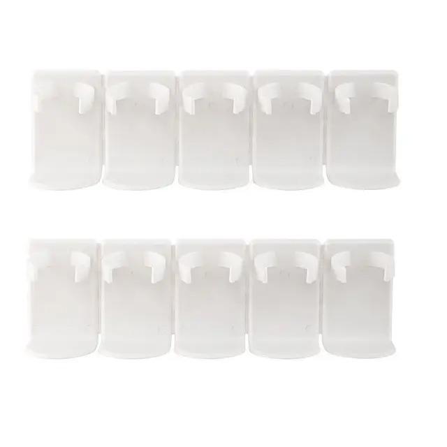 2PCS Spice Bottle Rack Kitchen Storage Rack Wall Mount Jars Holder Tools Plastic Clip Jar Rack Cabinet Door Hooks with Base