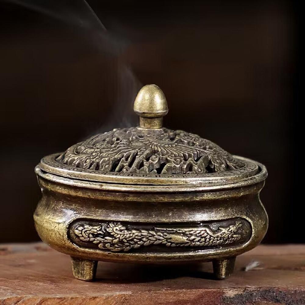

1PC Longfeng Fingertip Stove, Three-Legged Small Incense Burner, Non-Stick Powder Tray, Creative Aromatherapy Burner