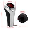 LED Light 5/6 Speed Car Gear Shift Knob Silver Carbon Fiber For BMW E46 E90 E91 E92 E36 E30 E32 E34 E36 E38 E39 E60 X1 X3 X5