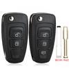 Ford Mondeo Focus S-Max Replacement Folding Remote Key Shell, 2/3 Button Compatible