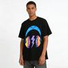 Kids Trendy Music Style T-Shirt Cute Lightning Headphone Print Cotton Breathable Casual Short Sleeve Top Pure Cotton T-shirt