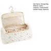 Travel Hair Dryer Bag Quilted Hair Dryer Pouch with Hook Portable Padded Hair Tools Organizer
