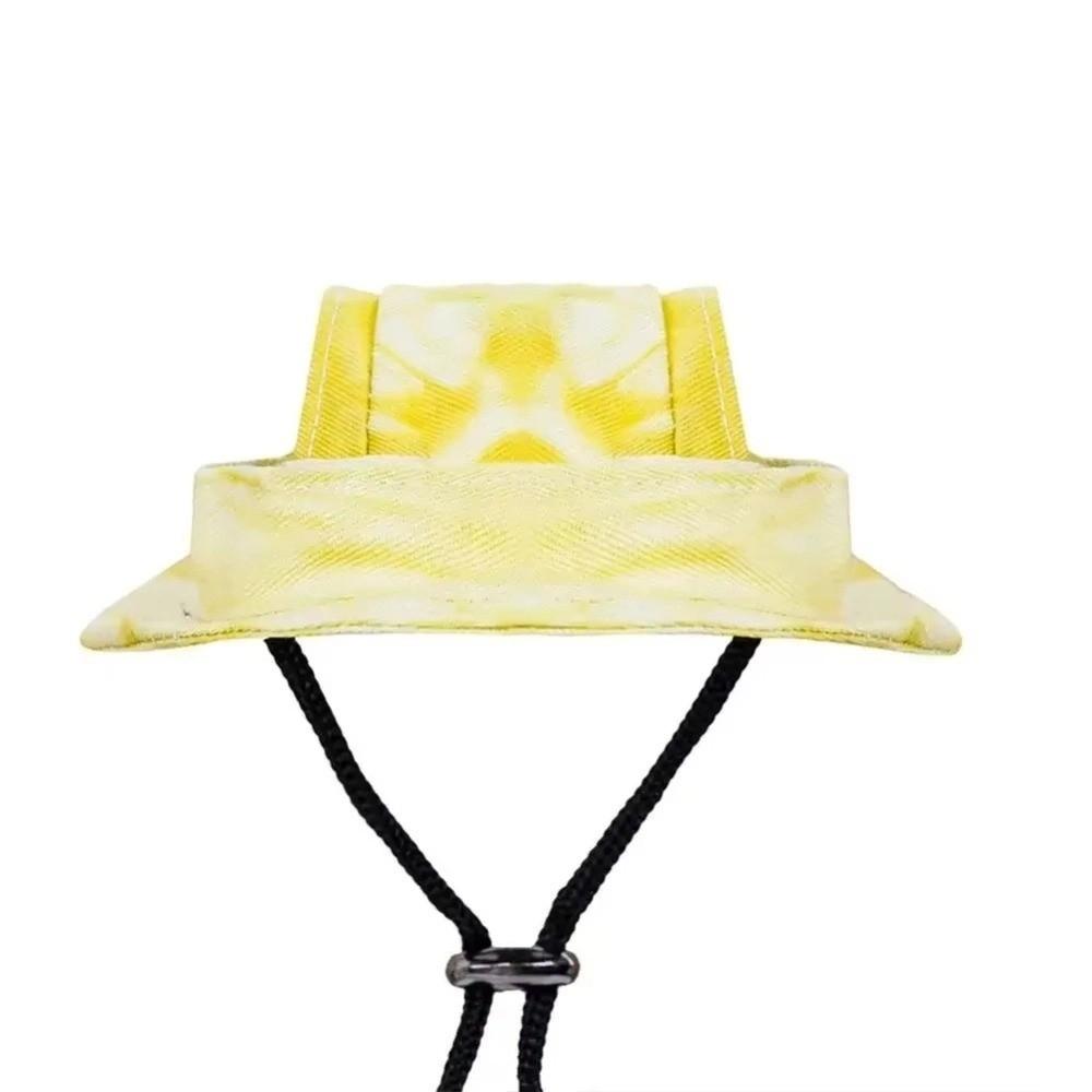 S/M/L Cat Sun Hat with Ear Holes Pet Caps Beach Visor Cat Bucket Hat  for Small Medium Cat