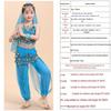 Costume Etnico Danza dello Xinjiang per Bambini - Set Performance Danza del Ventre con Pantaloni Evidenziati