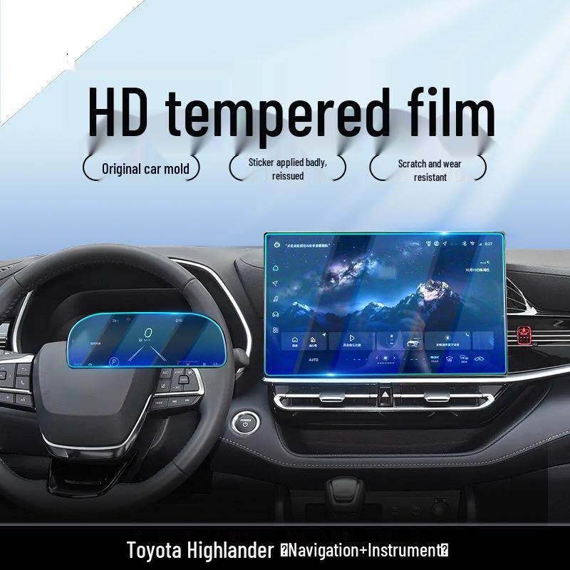 Tempered Screen Protector for Toyota Highlander 26-Model Navigation Dashboard