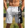 Summer Coconut Tree Pattern Swim Trunks for Men Fashion Beach Vacation 3D Printed Hawaiian Short Pants Loose Breathable Shorts