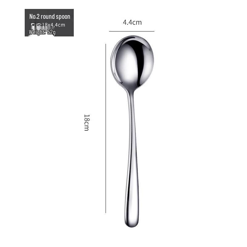 

ZISIZ Elegant Deep Round Dining Spoons