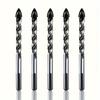 5pcs Professional Carbide Drill Bit Set for Masonry, Concrete, Glass, Tile, Brick - Durable Metal Drill Bits for Home Decor, DIY Projects