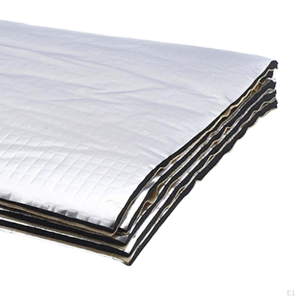 5x Car Sound Heat Insulation Mats Foam Pads Waterproof 25x18 Cm Deadener for