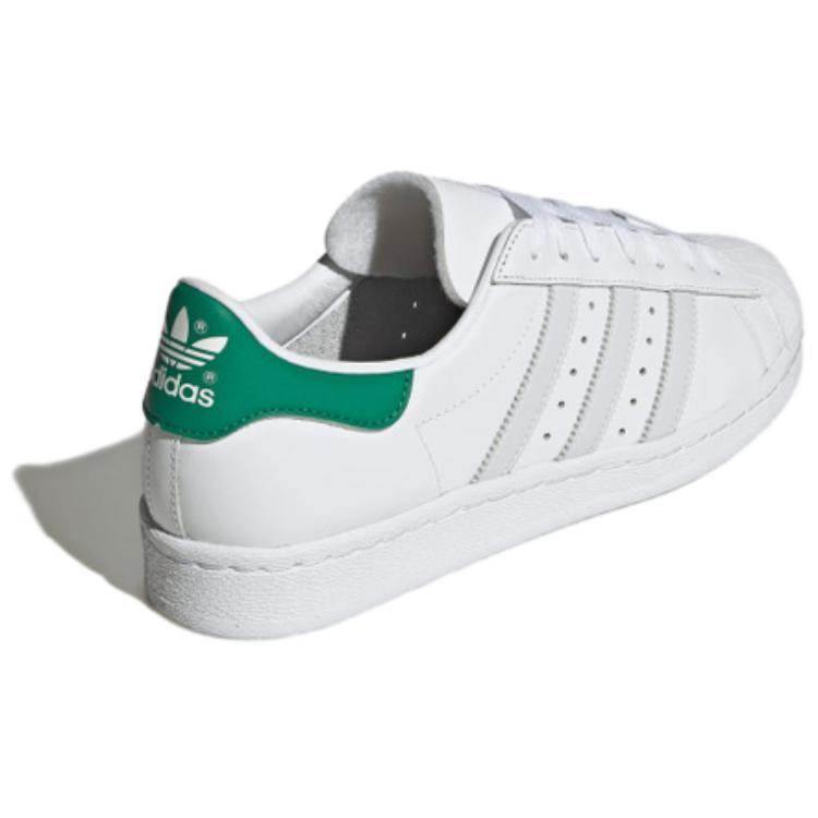 Adidas Originals Superstar 82 Comfortable Versatile Low-Top Sneakers Unisex Sneakers White Green IG8656