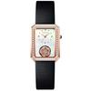 RORIOS Uhr, Wasserdichte Armbanduhr für Damen, Hergestellt in Japan, Perlmutt-Zifferblatt mit Diamant-Dekoration, Niedliches drehendes Kamelien-Design, Quarz-Uhrwerk