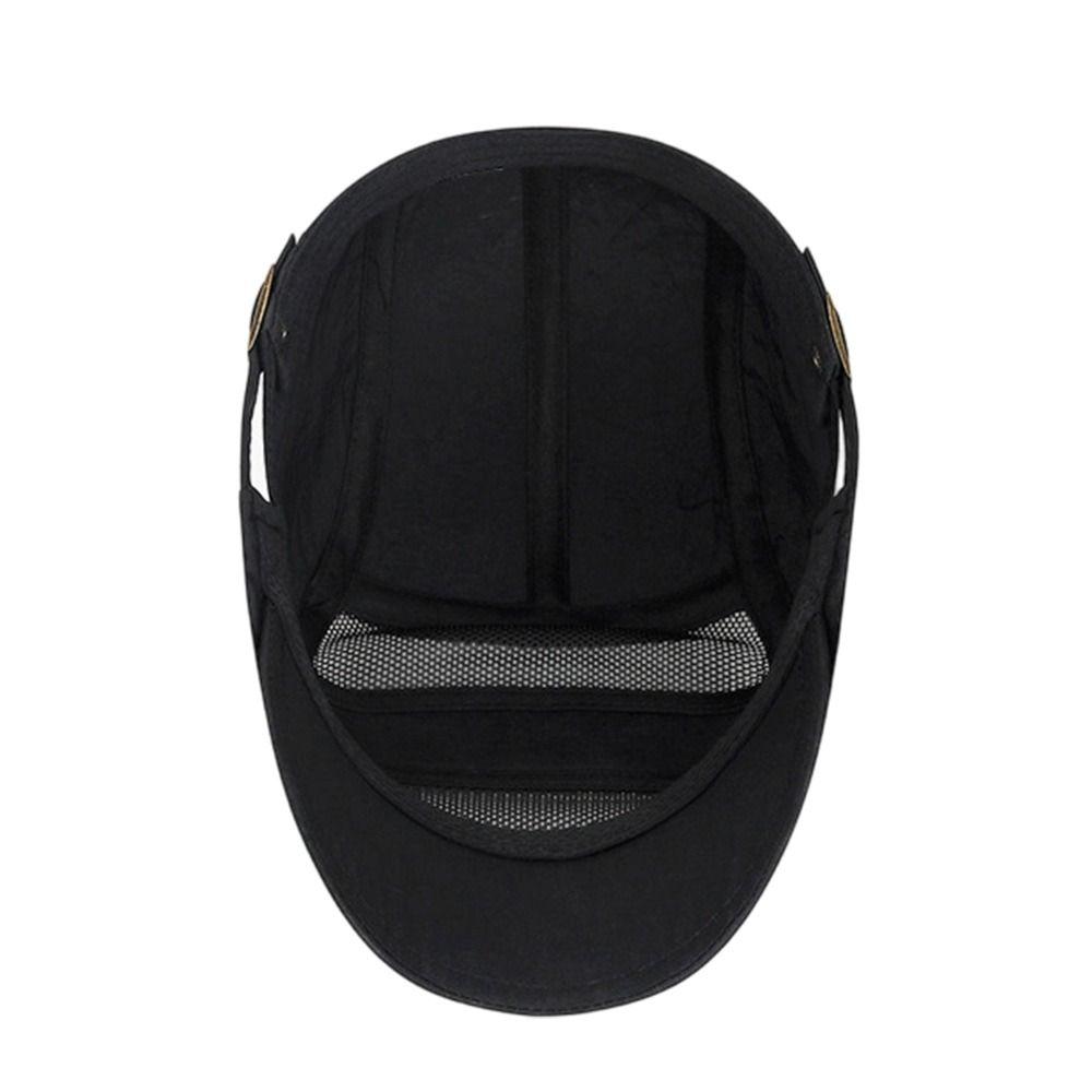 Fashion Summer Beret Hat Quick-Drying Adjustable Newsboy Hat Casual Solid Color Cabbie Hat Men Women