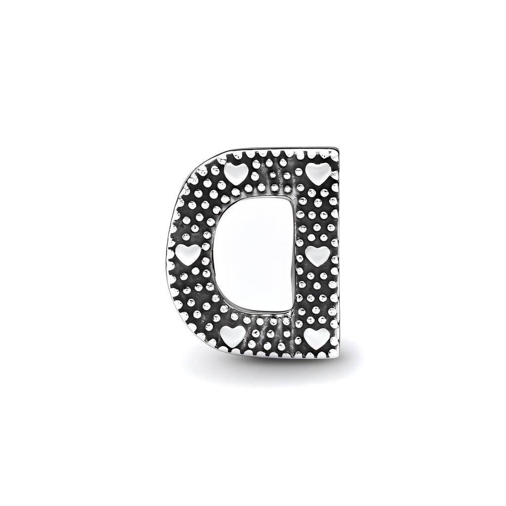 Pandora Moments Trendy Letter D Charm Women Charm Silver 797458