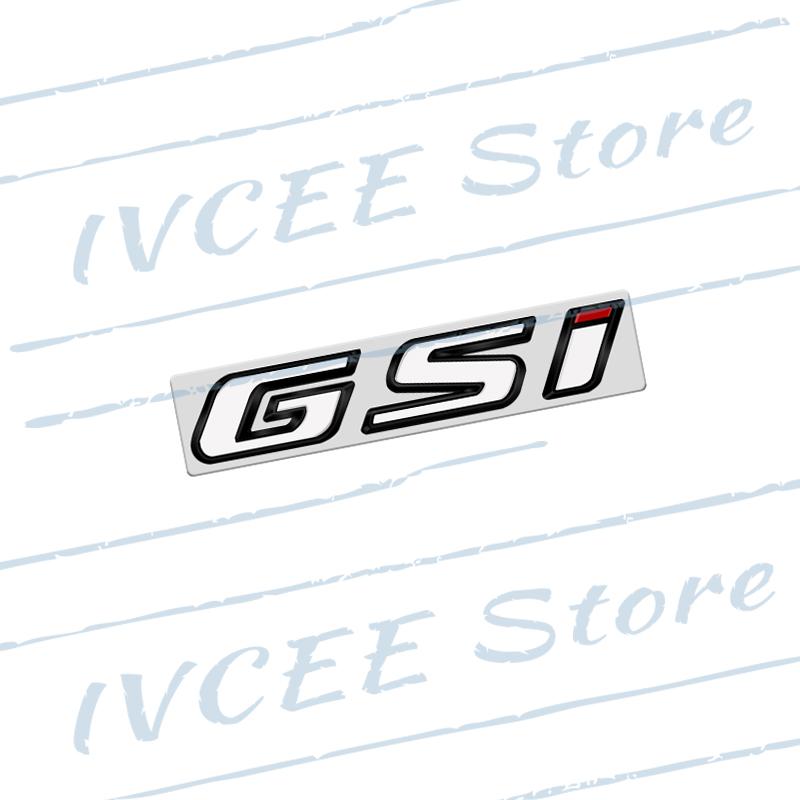 Car Accessories Metal GSI Emblem Rear Trunk Body Badge Sticker For Vauxhall Opel Zafira Mokka Antara Insignia Astra Adam OPC VXR Wv3