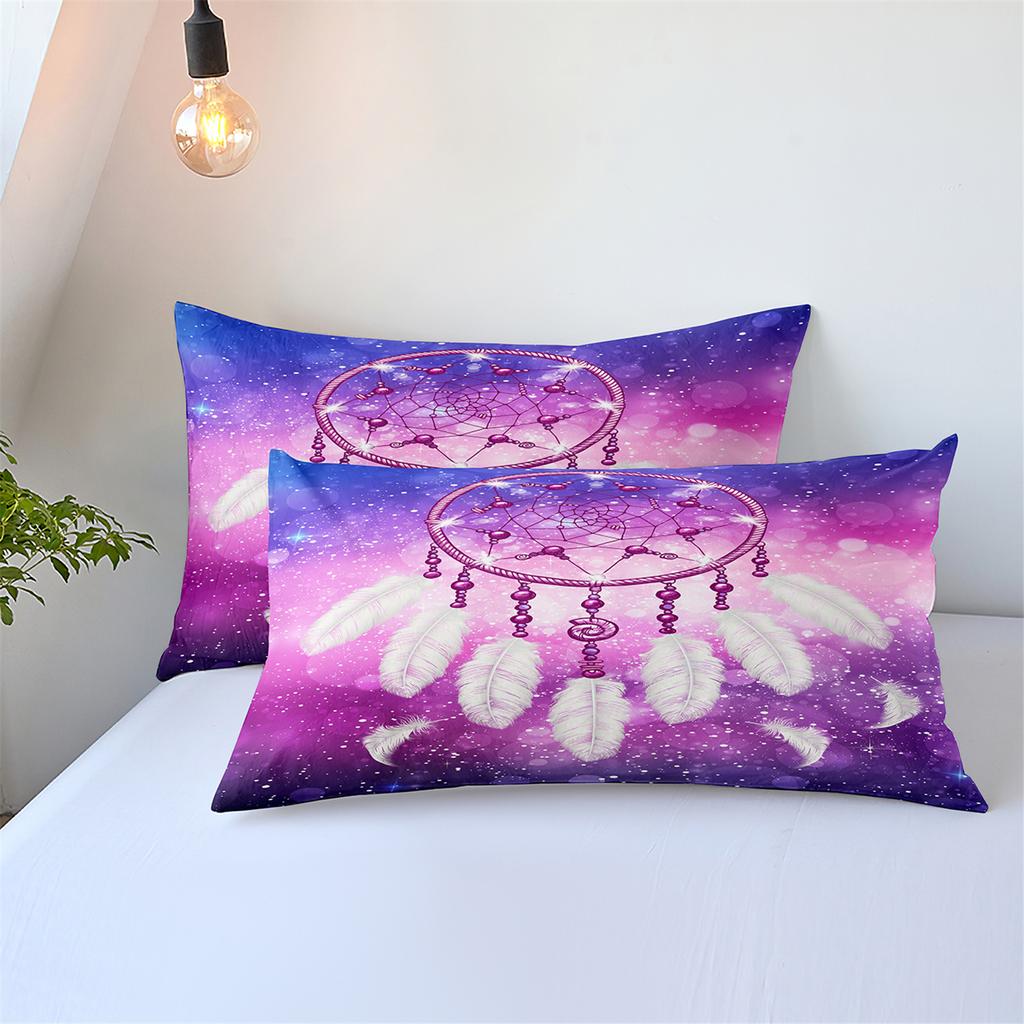 3D Digital Printing Abrasive Bedding Feather Three-Piece Set