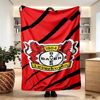 Couverture Imprimée Bayer 04 Leverkusen - Douce & Confortable, pour Chambre, Voyage, Canapé, Décoration Intérieure - Cadeau d'Anniversaire de Noël pour Ami