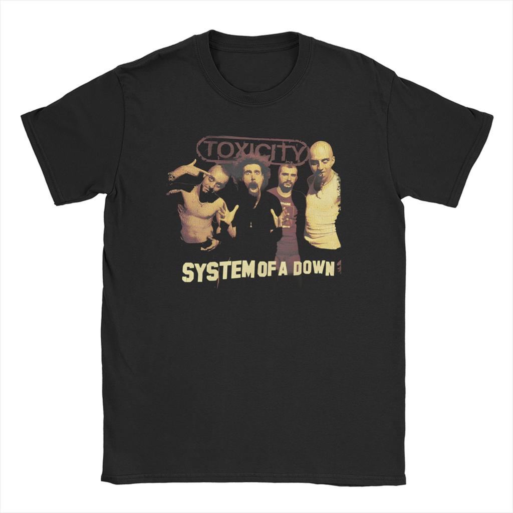 Proud Band System Of A Down for Men Women T Shirt Metal Music Tee Shirt Short Sleeve Crew Neck TShirt 100 Cotton Clothes