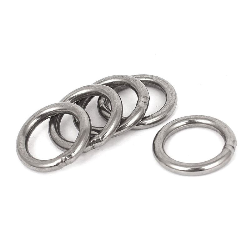 Feb.20Mm X 3Mm Stainless Steel Webbing Strapping Welded O Rings 30 Pcs