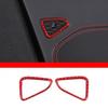 Red Carbon Car Door Speaker Frame Trim Decorate Sticker For Corvette C8 -24