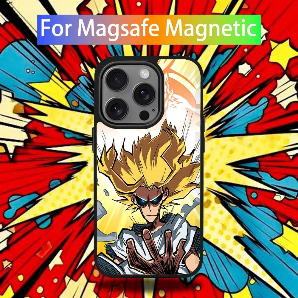 Toshinori Yagi MHA All Might Phone Case For iPhone 17,16,15,14,13,12,11,Pro,Max,Plus,Mini,SE4,E Magsafe Wireless Charging Cover