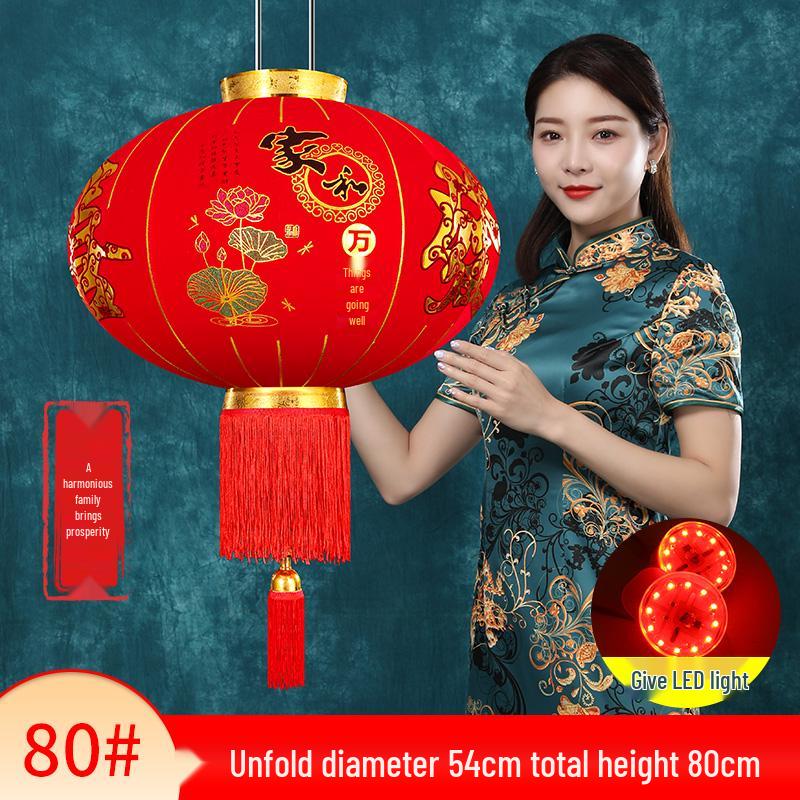 2025 Chinese New Year Large Red Lantern Decoration for Spring Festival & Housewarming, Outdoor Main Entrance.