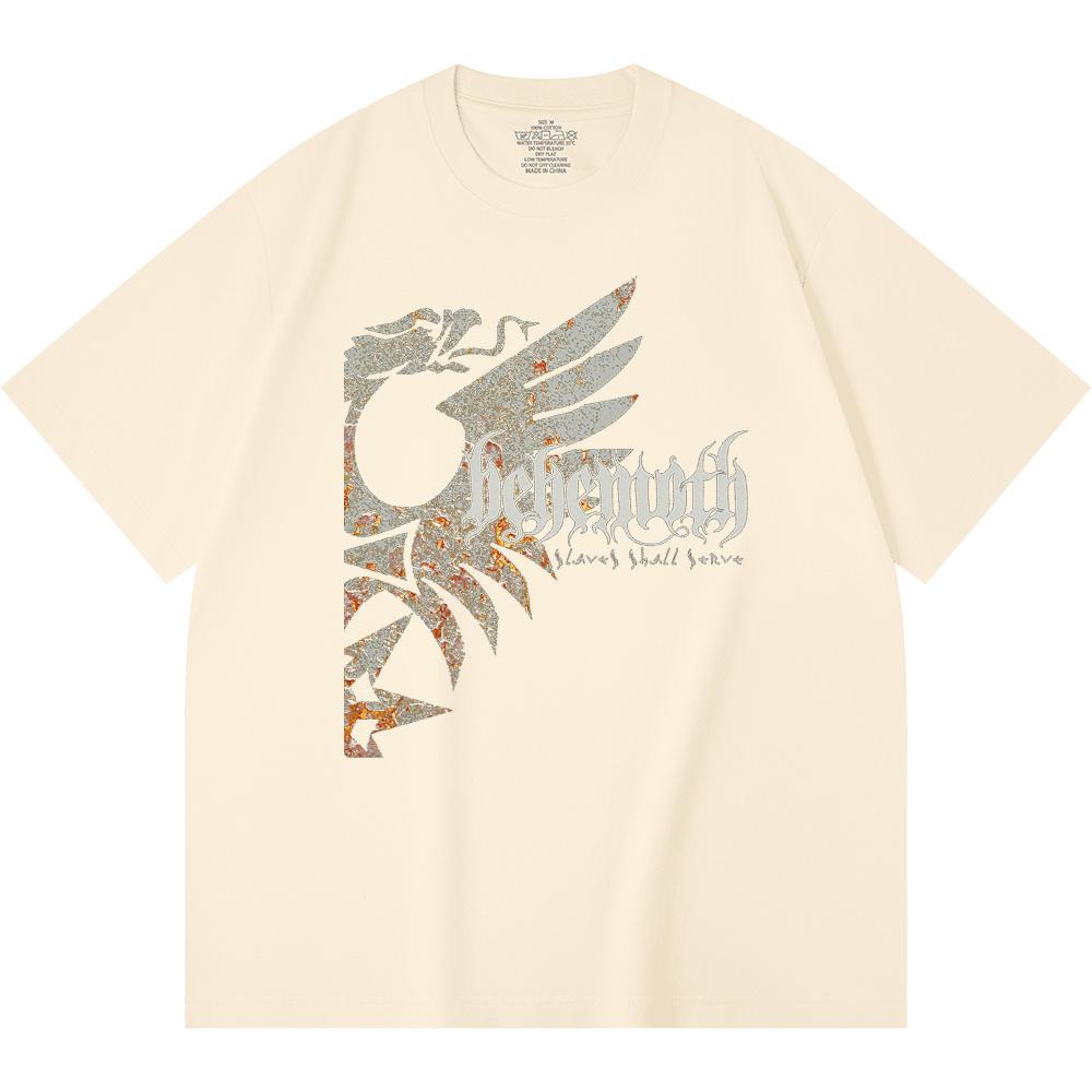 230 g/m² 100% Bavlna T-shirt Heavy Metal Rocková Kapela Tisk Populární Hudby Unisex Těžký Bavlněný T-shirt