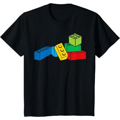Kinder Bausteine Blöcke Liebhaber Meister Kleinkind Jungen Mädchen T-Shirt