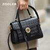 ZOOLER Women's Handbag, Fashionable Purse, Cowhide Crossbody Bag, Black