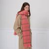 Plaid scarf women's winter senior sense thickened warm imitation cashmere scarf shawl scarf