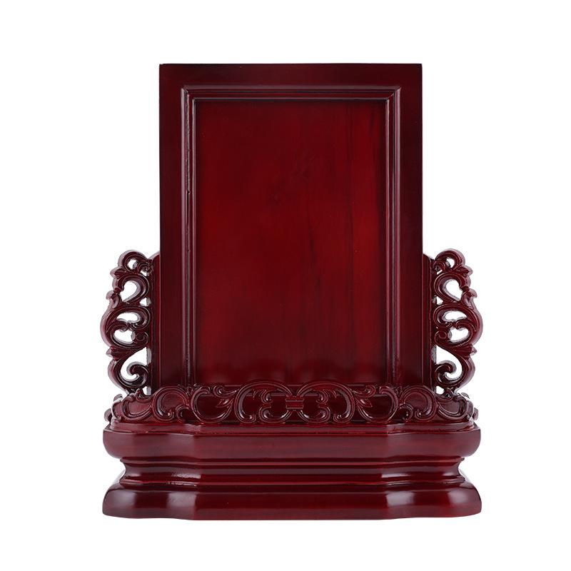 Solid Wood Ancestor Spirit Tablet for Home or Temple Engraving