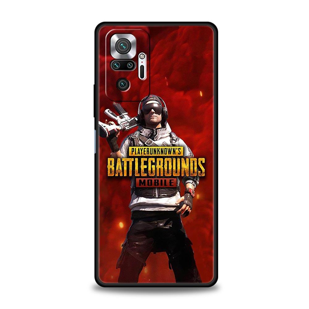 PUBG Game Phone Case For Xiaomi Redmi Note 14 13 5G 10 11 12 Pro Plus 4G 14C 13C 12C 10C Black Cover