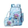 School Season Printed Student Schoolbag Backpack Shoulder Pencil Bag Three-Piece Set