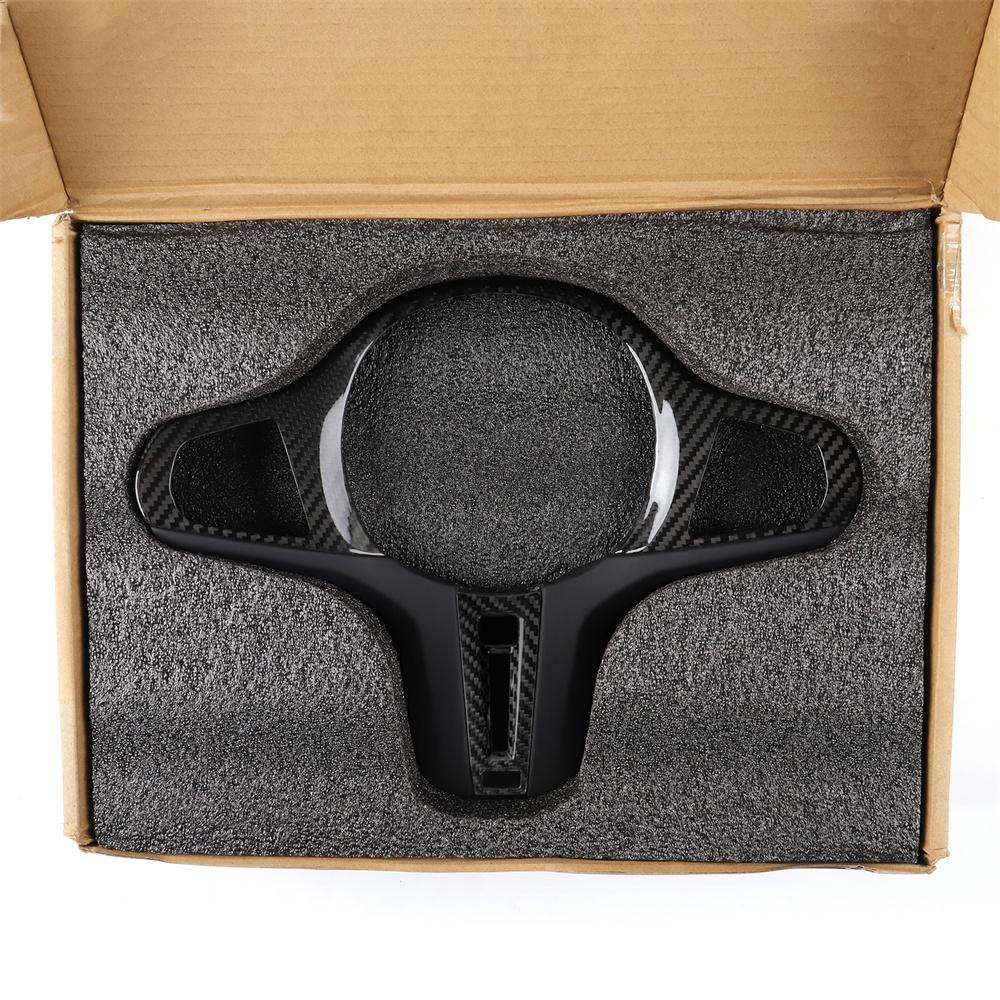 Carbon Fiber Steering Wheel Trim Cover with Heated Hole For BMW M2 M3 M4 G80 G82