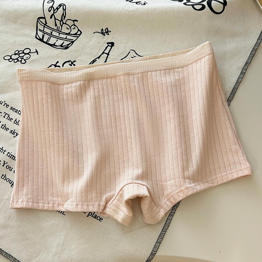 4Pcs Underwear Women Panties Set Low Waist Safety Trousers Brief Japanese Style Underpants  Lady