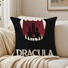 Federa per Cuscino D-Dracula Vampiro Oscuro Federa per Cuscino Anti-Acari Decorazione Divano Soggiorno Cuscino Stanza