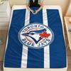 Toronto Blue Jays Print Flannel Blanket, High quality Comfortable for All Seasons, Home Decor, Warmth and Comfort, Perfect for Christmas Gifts