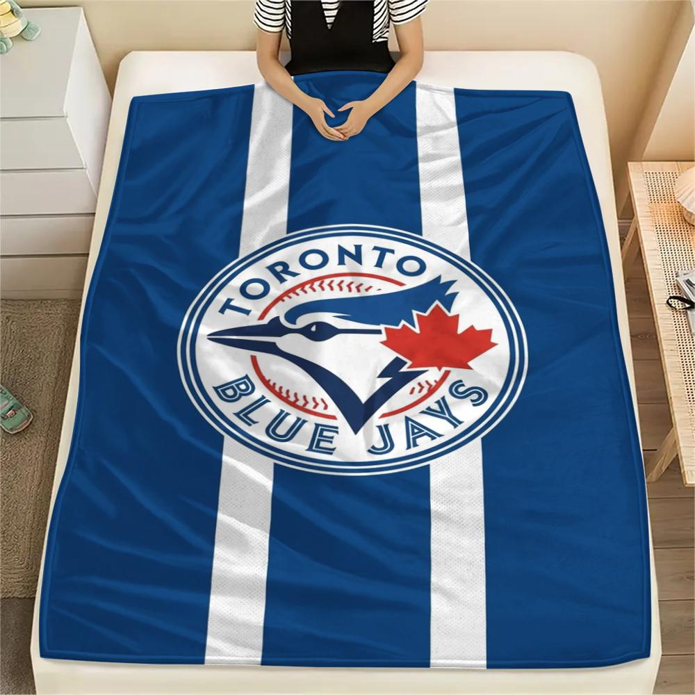 Toronto Blue Jays Print Flannel Blanket, High quality Comfortable for All Seasons, Home Decor, Warmth and Comfort, Perfect for Christmas Gifts