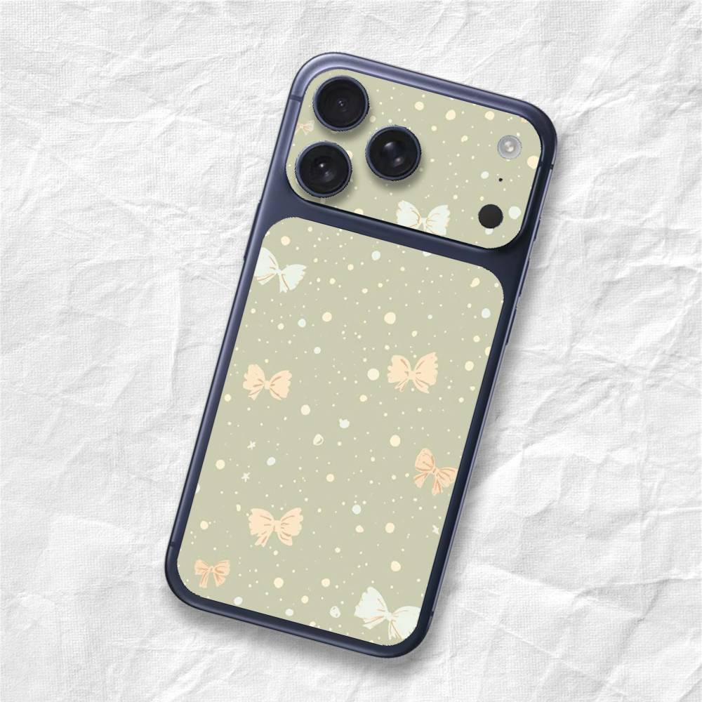 Sage Green Aesthetic Sticker Film Back Skin for iPhone 17 Pro Max iPhone17promax