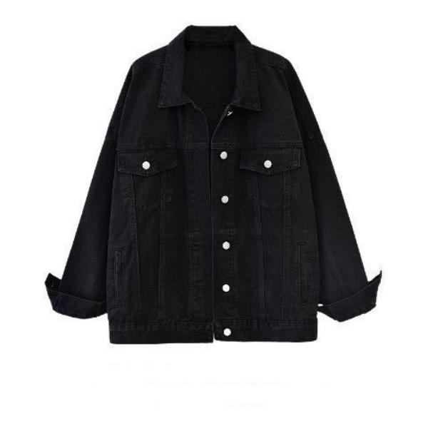 Casual Loose Denim Jacket for Women Students, Autumn and Spring Korean Style Denim Coat