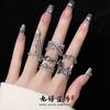 Niche Design Sense Diamond Zir*****Pening Light Luxury High Sense Cold Wind Set Ring Women'S Fashion