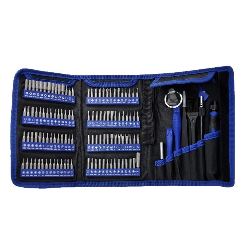 126Pcs Precision Telecom Repair Tool Set Canvas Bag Mobile Phone Disassembly Screwdriver Kit