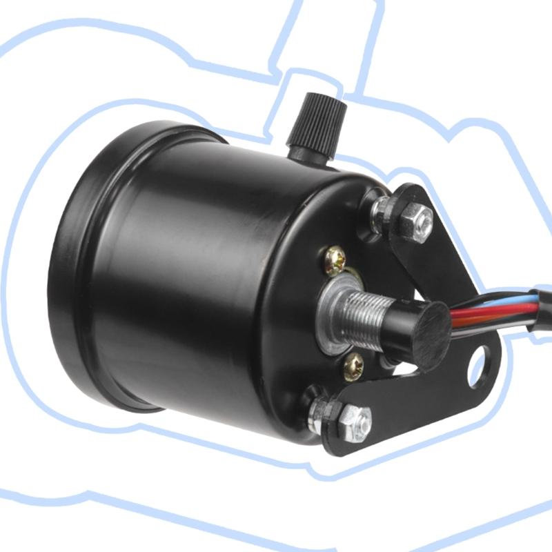 2,56 Zoll Motorrad-Instrumentencluster mit Tacho, Kilometerzähler, LED-Digitalanzeige, 12V, Universalinstrument