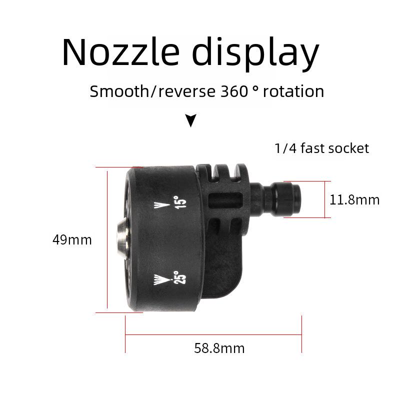 Wireless Portable High Pressure Car Washer with Lithium Battery and 6-in-1 Multifunctional Nozzle.