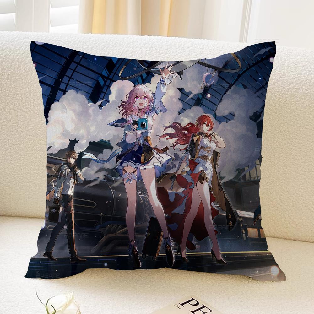 Federe per Cuscini Honkai Star Rail Biancheria da Letto Decorativa per la Casa Copricuscino Decorativo Matrimonio Federa per Cuscino Super Morbida