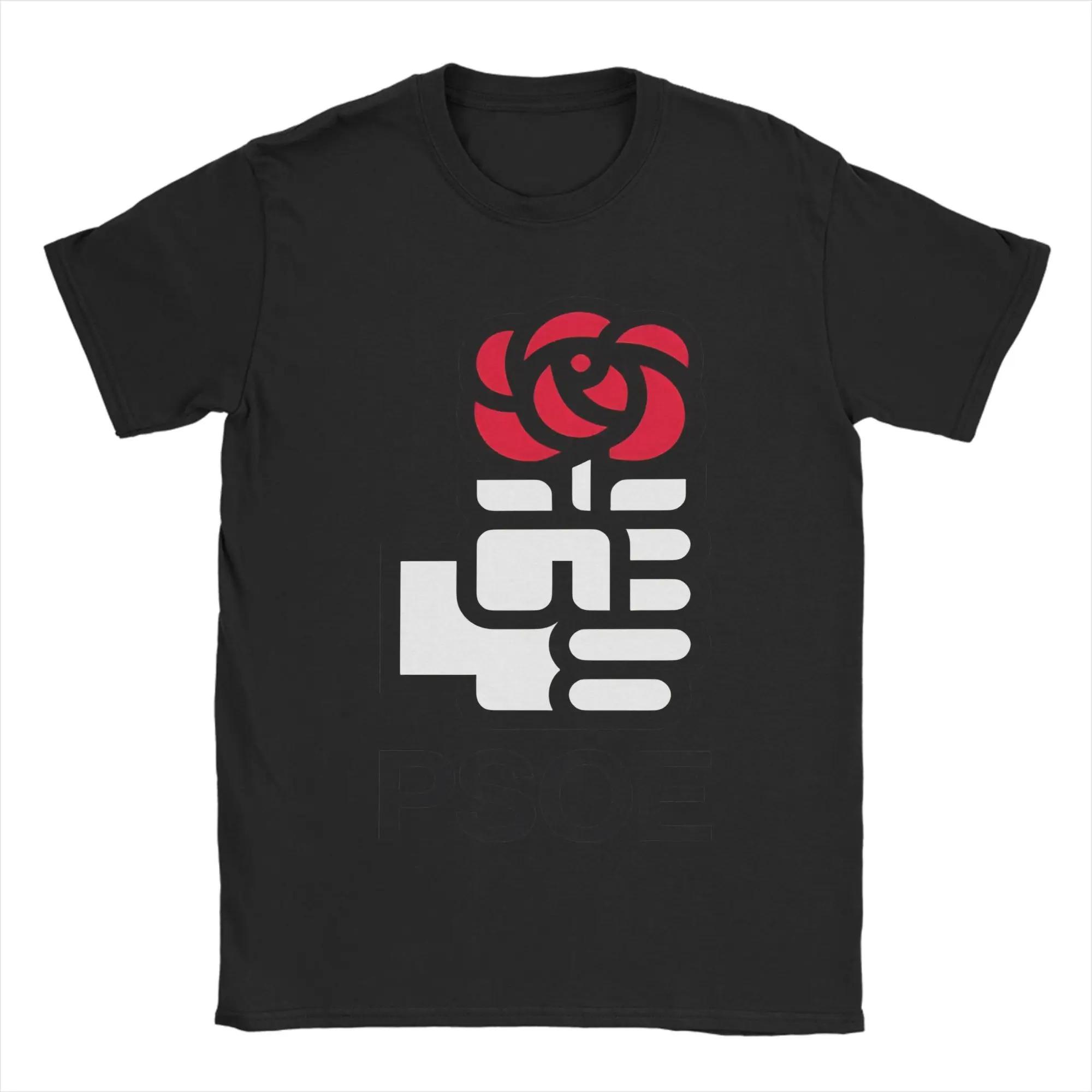 PSOE Logo Pedro Sanchez Cotton Unisex TShirt New Arrival 2XL
